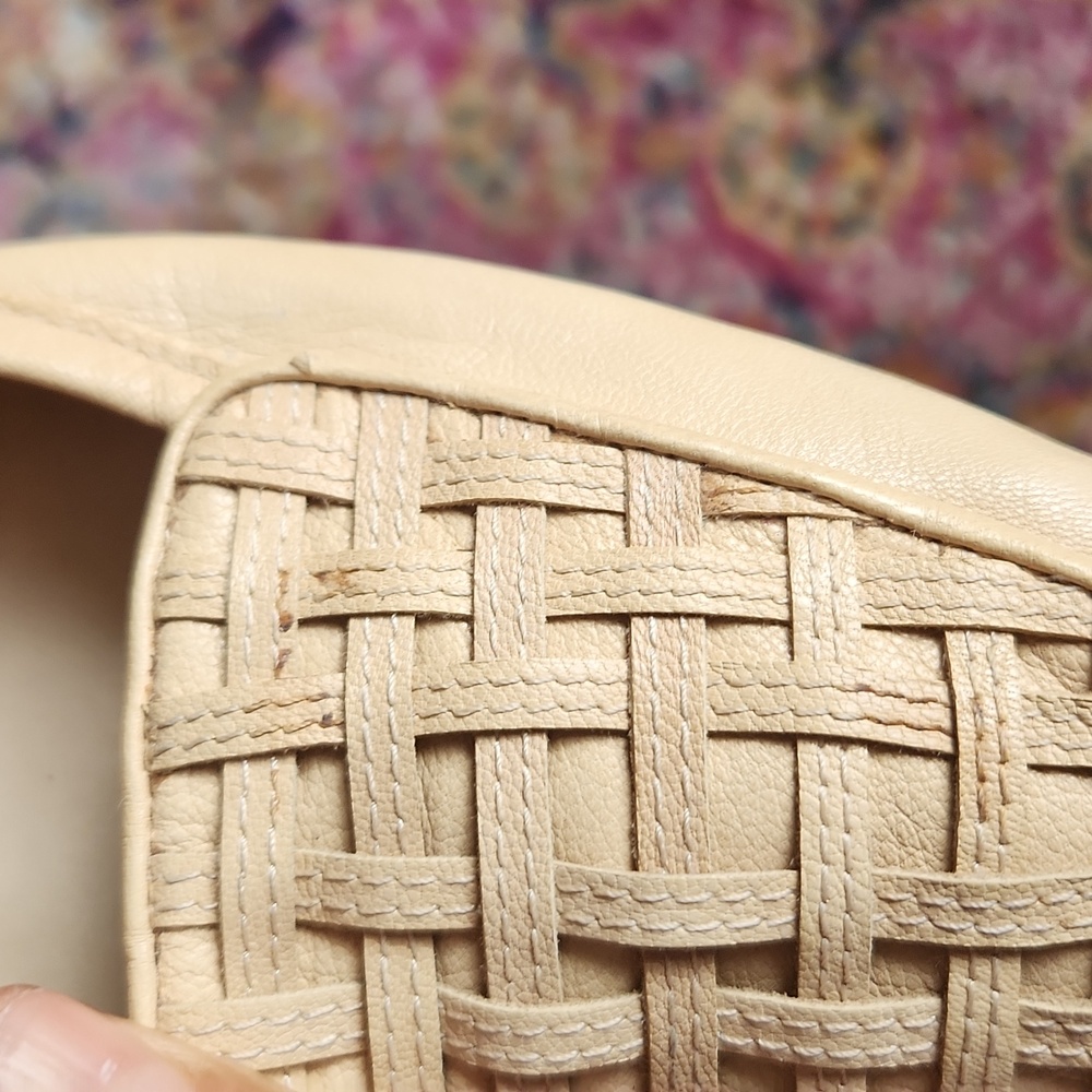 Enzo Angolini Beige Baland Woven Loafers Size 9.5 N - Picture 5 of 10